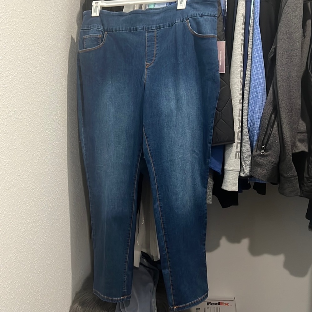 Super stretch plus, straight leg jeans